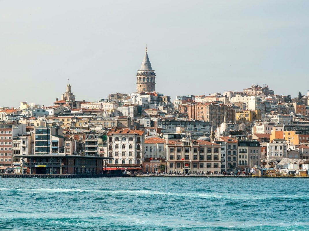 View of Istanbul from a ship, Turkey